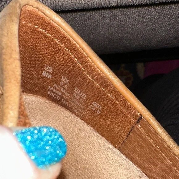 Dr. Scholl's Suede Penny Loafers in Camel Brown - Picture 7 of 7